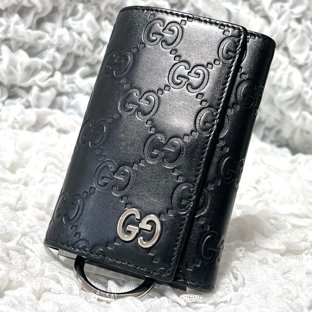 美品✨ドリアン グッチ シマ キーケース レザー インターロッキング GG