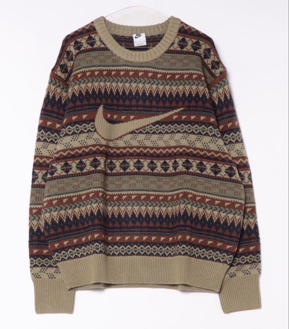 Nike ニットセーターLifeFairIsleSwoosh Sweater M NIKE】Nike Life Men's Fair Isle Swoosh Sweater (Nike/ニット