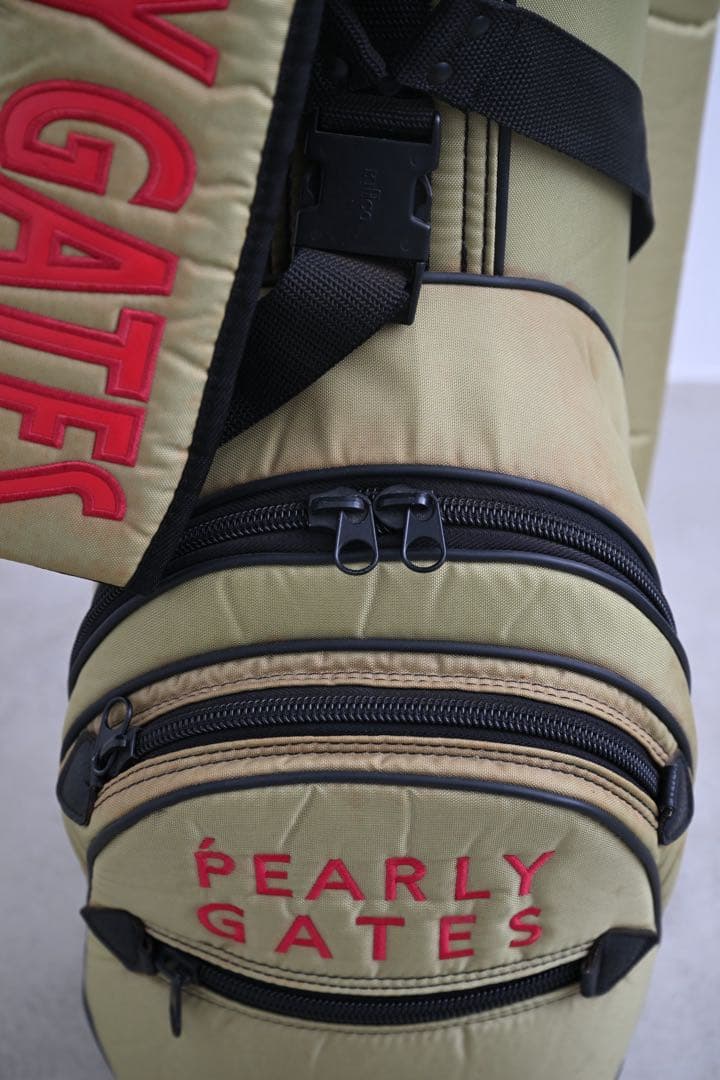 廃盤‼️パーリーゲイツ キャディバッグ ナイロン カーキ