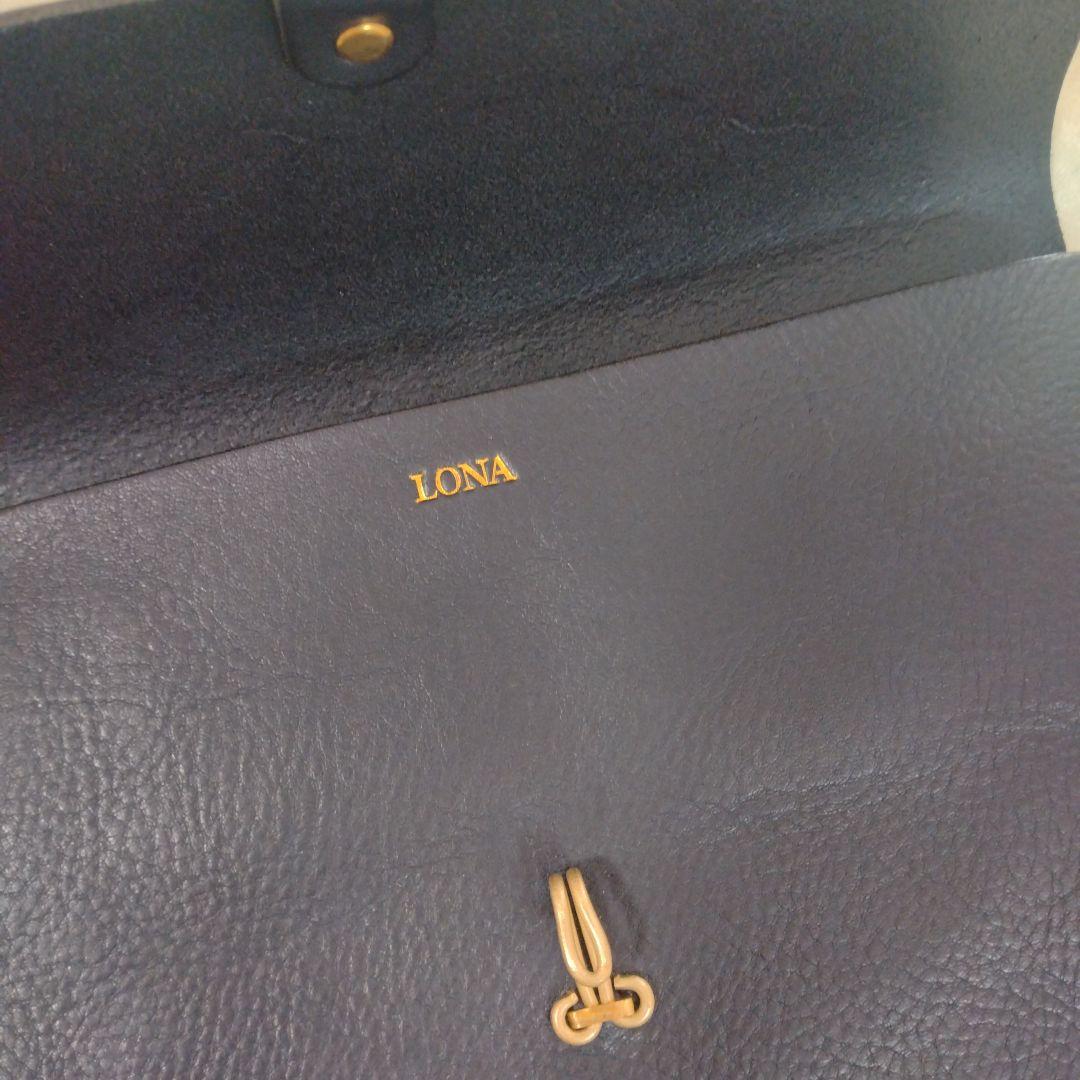 LONA ロナ flap pouch -NOUVEAU- NAVY/L