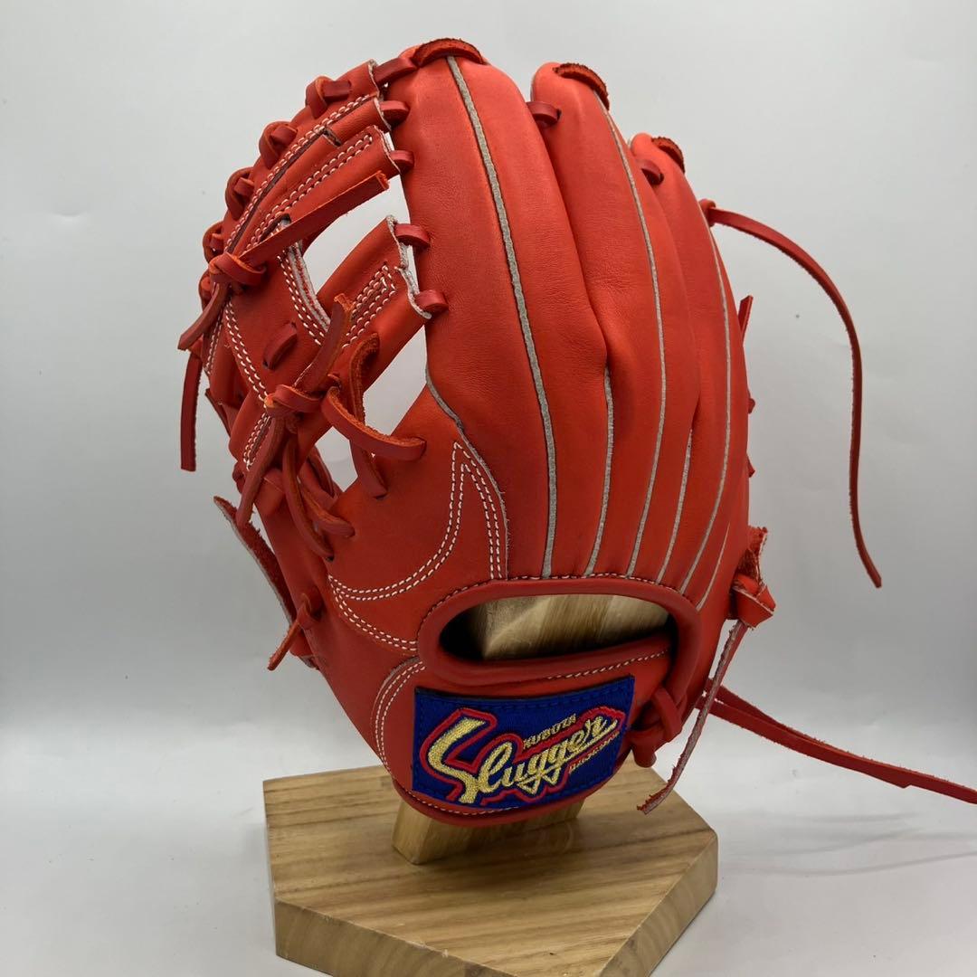【新品】久保田スラッガー ジュニア軟式 左投げ KSN-J6 Fオレンジ　新品 楽天市場】久保田スラッガー グローブ 少年 軟式 KSN-J6 オレンジ F