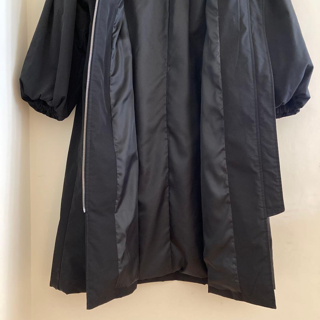 Spick and Span 中綿袖ボリュームコート 黒 ロングコート 36 - メルカリ