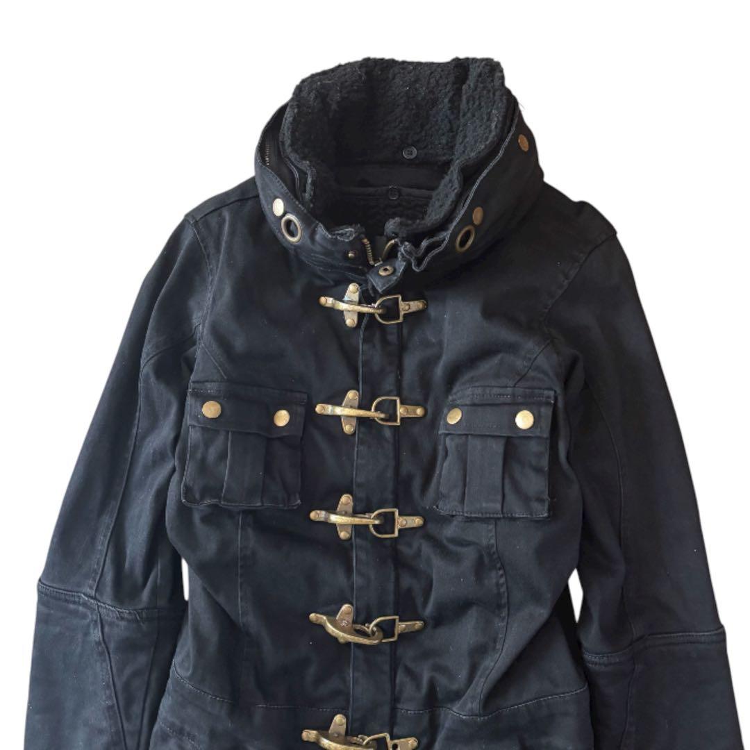 archive grunge gimmick fireman coat BLK