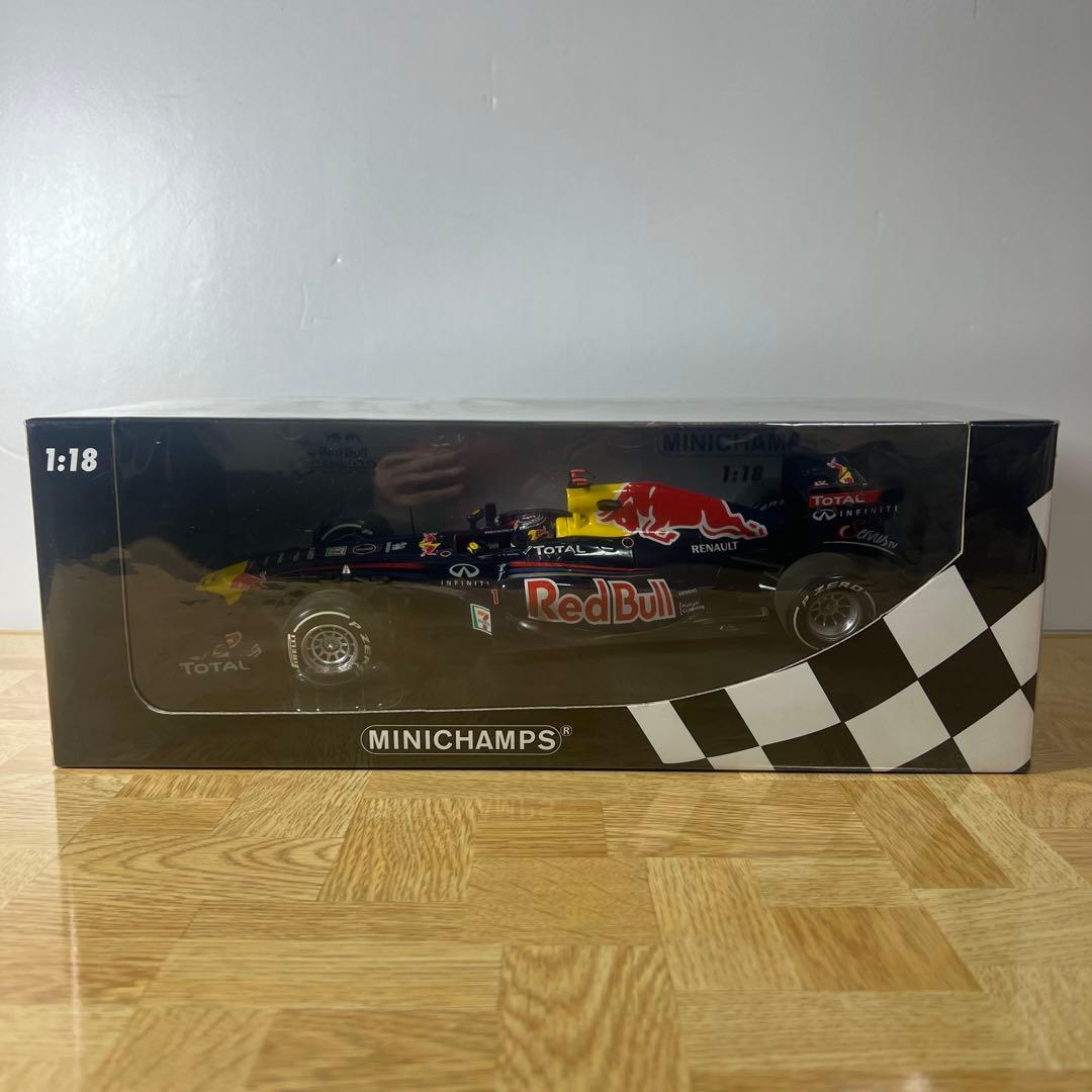 【新品未開封】1/18 MINICHAMPS レッドブル 2011 ベッテル Minichamps 1/18 red bull RB7 Sebastian vettel 2011 world champion