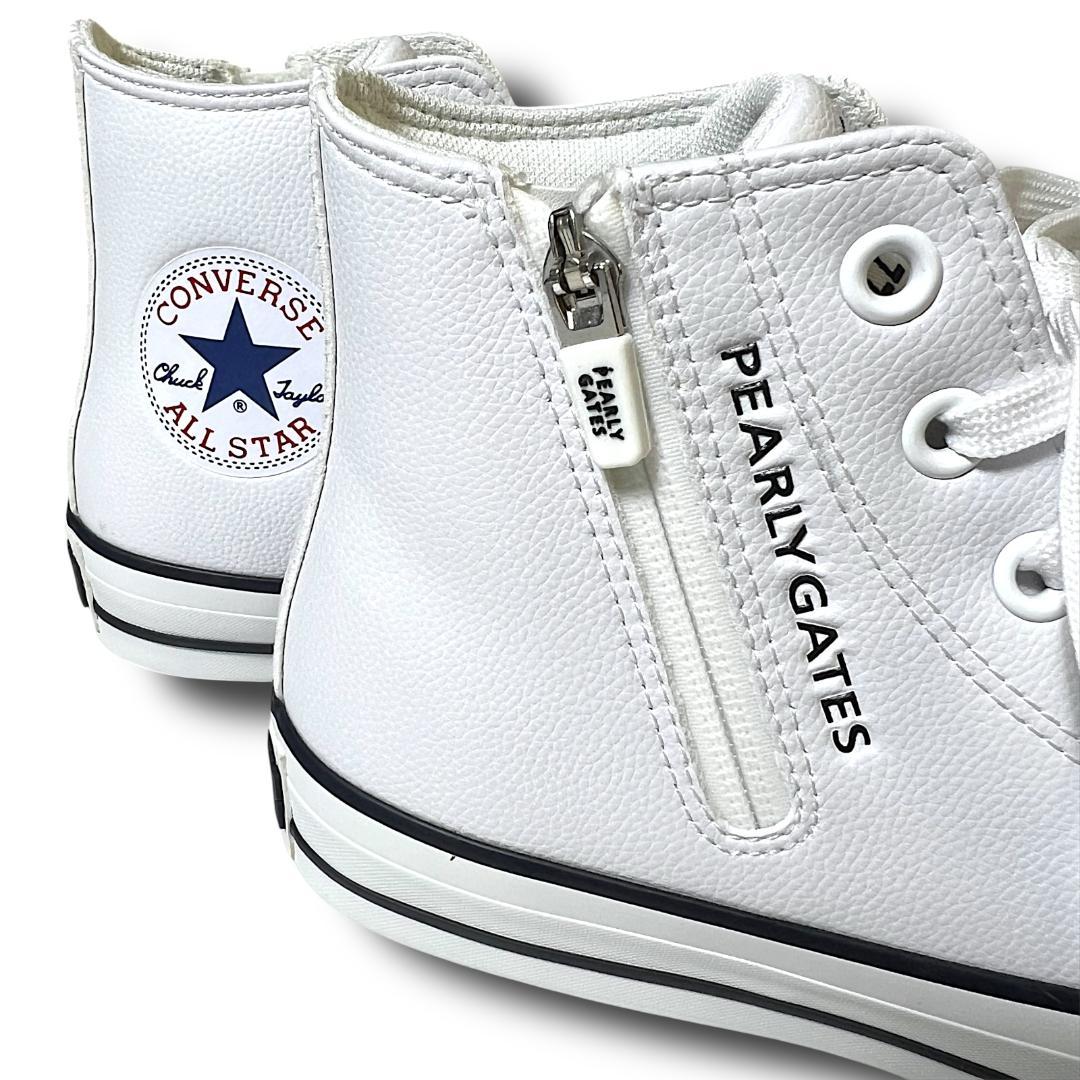 23.5cm パーリーゲイツ×コンバース 希少コラボ ゴルフシューズ スニーカー