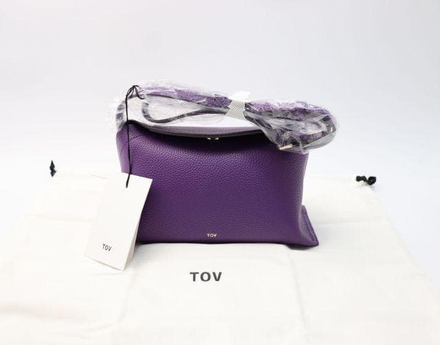 新品タグ付き TOV トーヴ CROSS SHLD ショルダーバッグ 本革製 紫 トーヴ CROSS SHLD TOV レディース 国内正規品 : etre!par bleu comme
