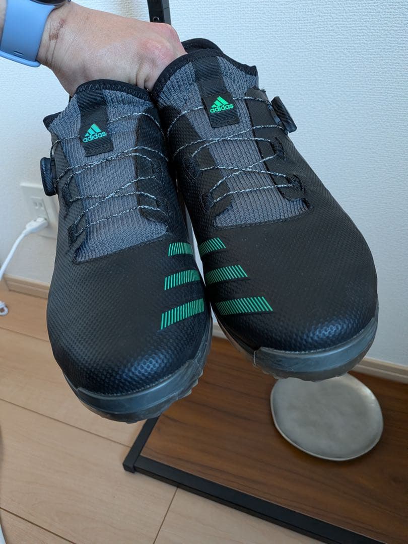 アディダス アルファフレックス21 BOA ゴルフシューズ 26.5cm 黒