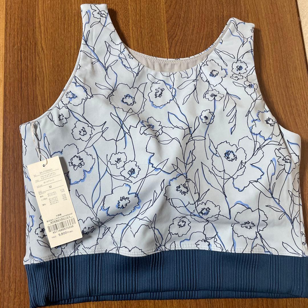 アウトレット セール 通販スポーツ - SUKALA花柄タンクトップ 水色