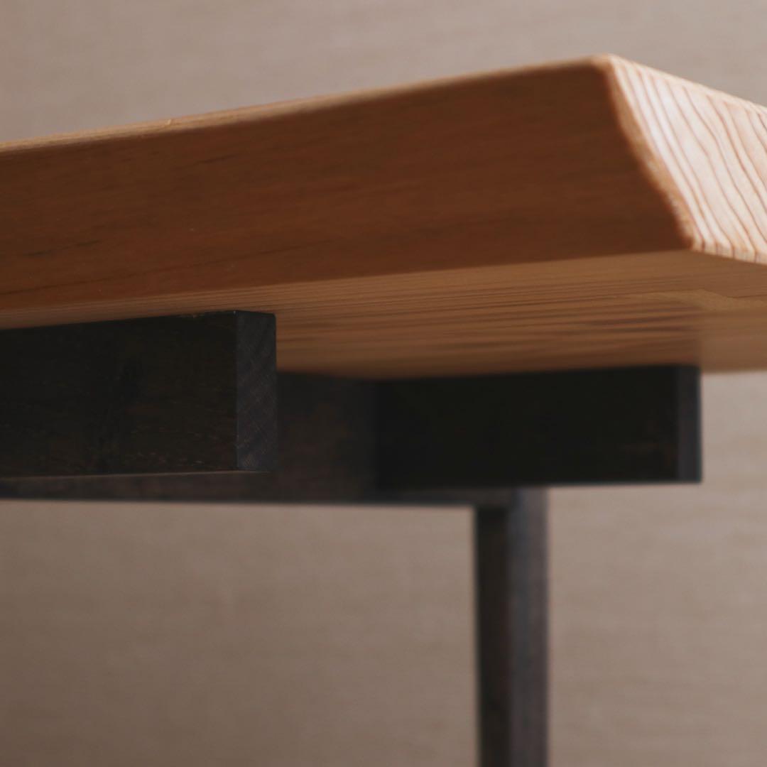 杉の黒脚ローテーブル 其の2