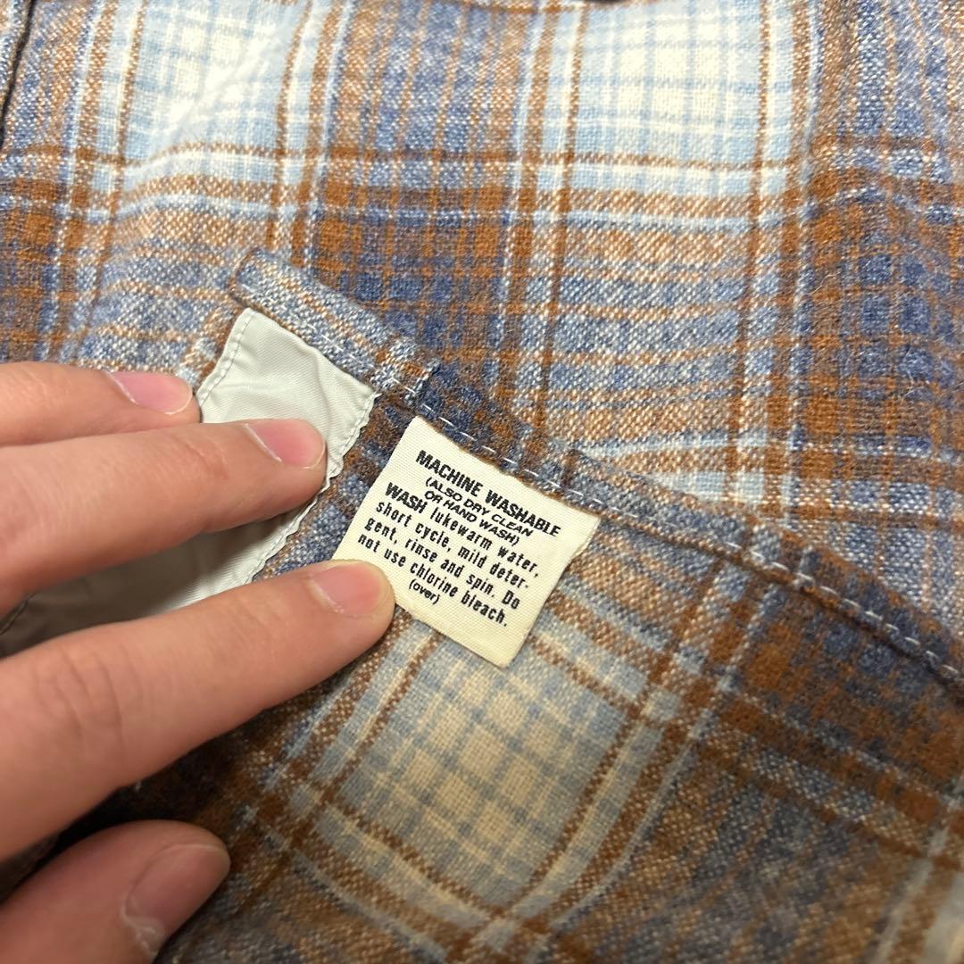 70's 白タグ PENDLETON ペンドルトン オンブレウエスタンシャツ - メルカリ