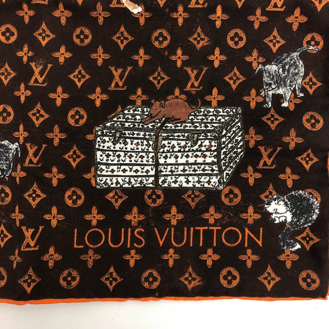 未使用 LOUIS VUITTON ルイヴィトン キャットグラム スカーフ 90