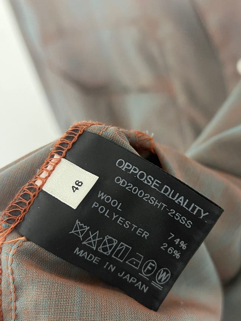 OPPOSE DUALITY 25ssChambray Panel Shirts