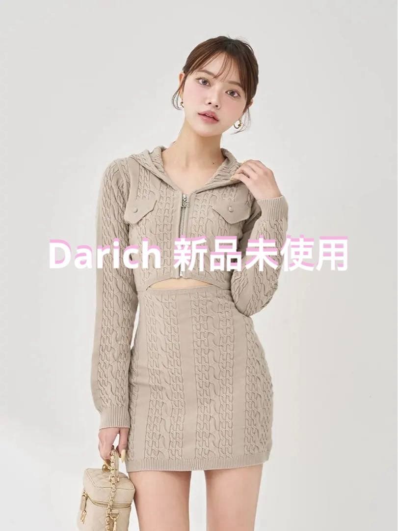 Darich 新作 オープンケーブルニットミニワンピース オープンケーブルニットミニワンピース – Darich (ダーリッチ)