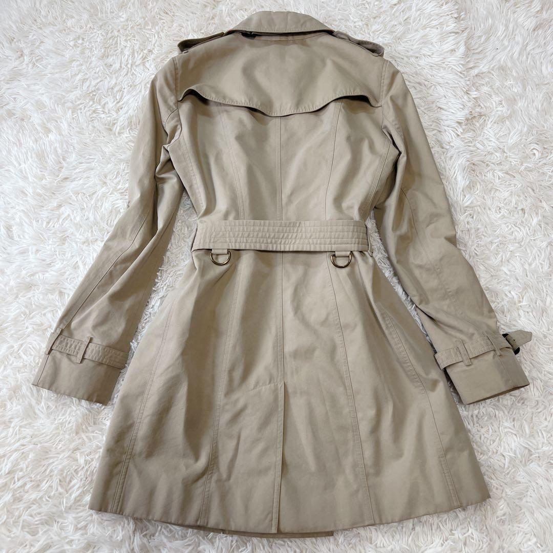 《美品》バーバリー トレンチコート サンドリンガム メガチェック ベージュ