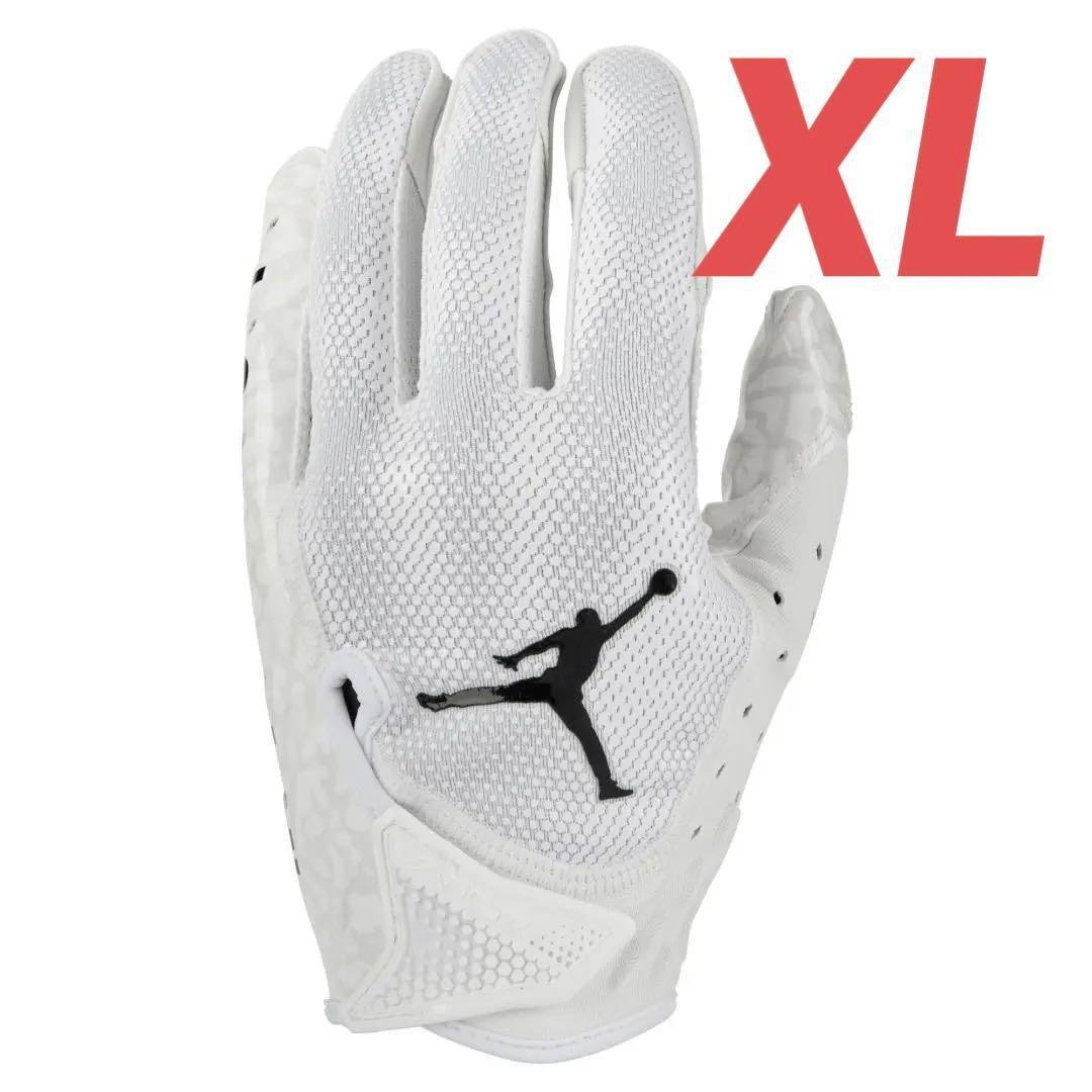 【新品】 アメフト Jordan Jet 7.0 グローブ　WHITE　XL JORDAN JET 7.0 GLOVE アメフト グローブ | END ZONE/エンドゾーン（驚