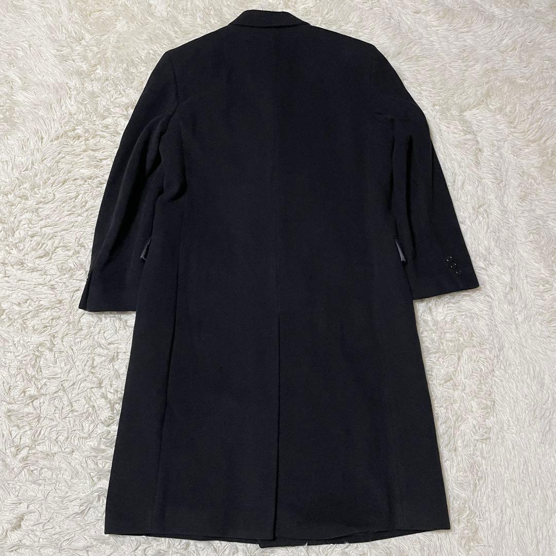 美品】yumi katsura アンゴラ ダブルチェスターコート ブラック L