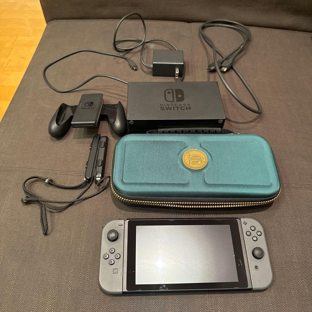 Nintendo Switch Lite グレー 本体 充電器、箱付き