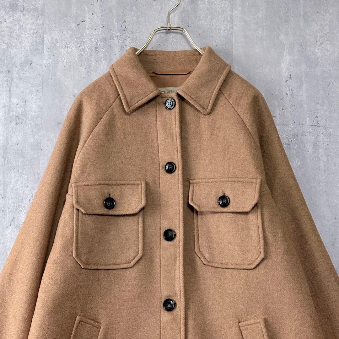 ウールリッチ MANTECO ウール CPO ジャケット コート 美品 キャメル