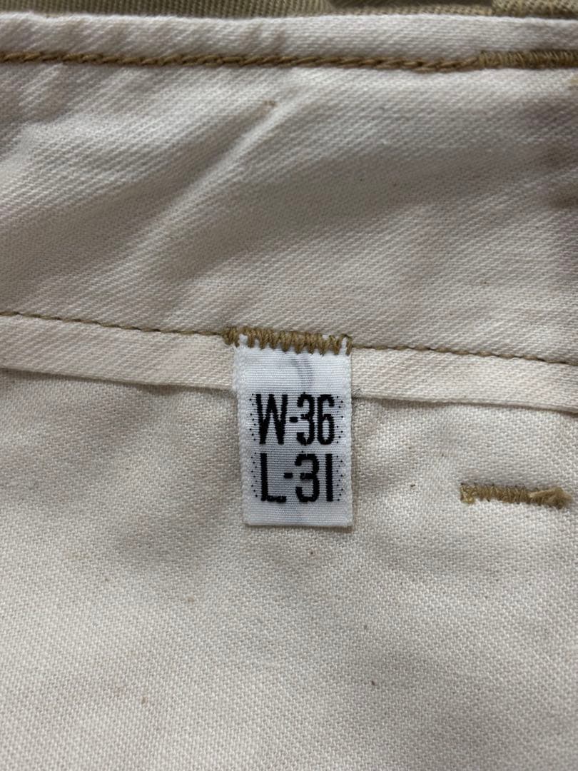 80s 90s USARMY チノパン W36L31 ベージュ M-41 両玉縁 - メルカリ