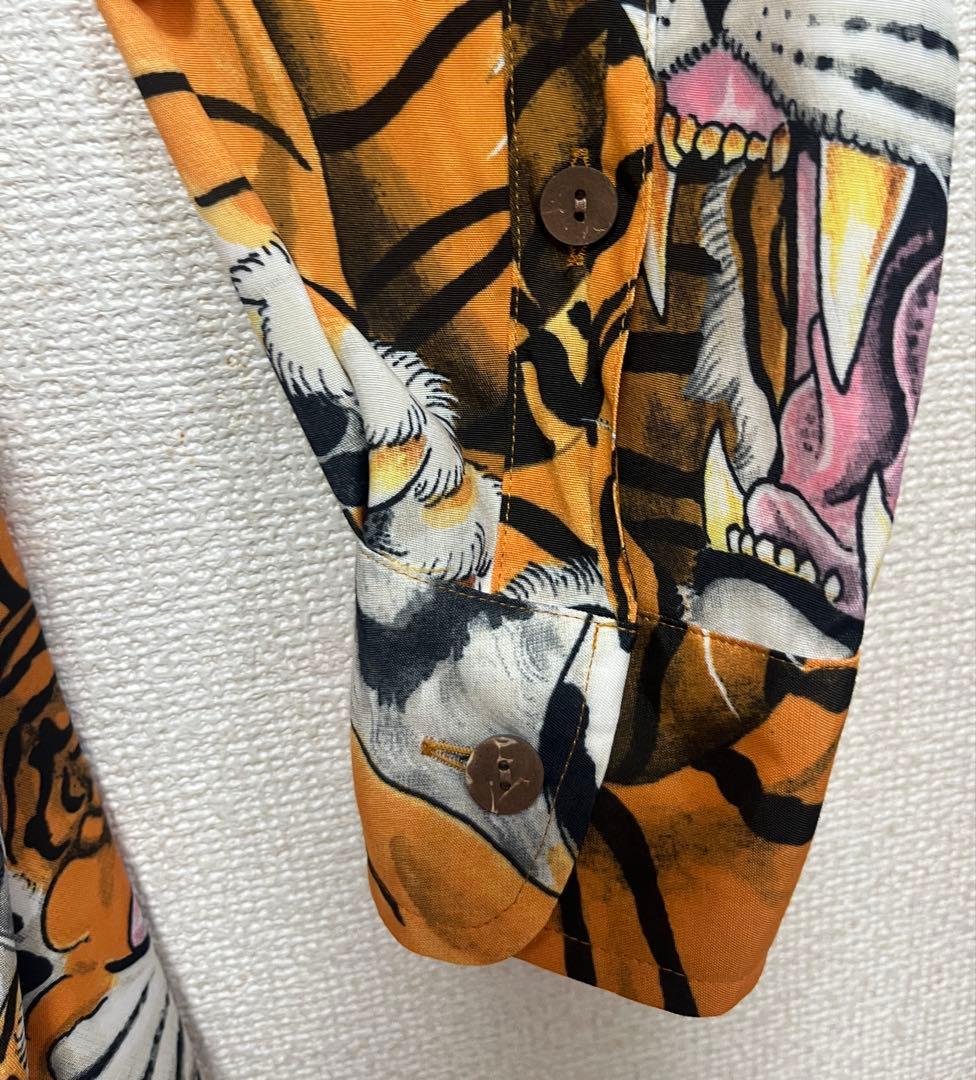 WACKO MARIA ティムリーハイ 虎柄アロハシャツ長袖 Lサイズ - メルカリ