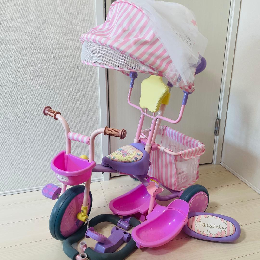 リトルツインスターズ 三輪車 ピンク キキララ リトルツインスターズ 三輪車 ピンク キキララ