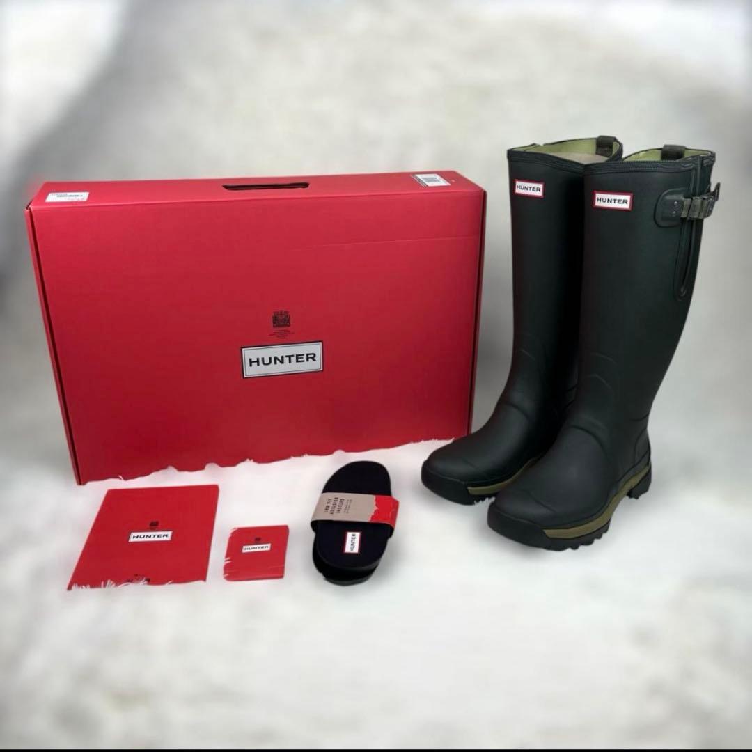 新品HUNTERレインブーツUK8ハンターバルモバル 長靴 BALMORAL - メルカリ
