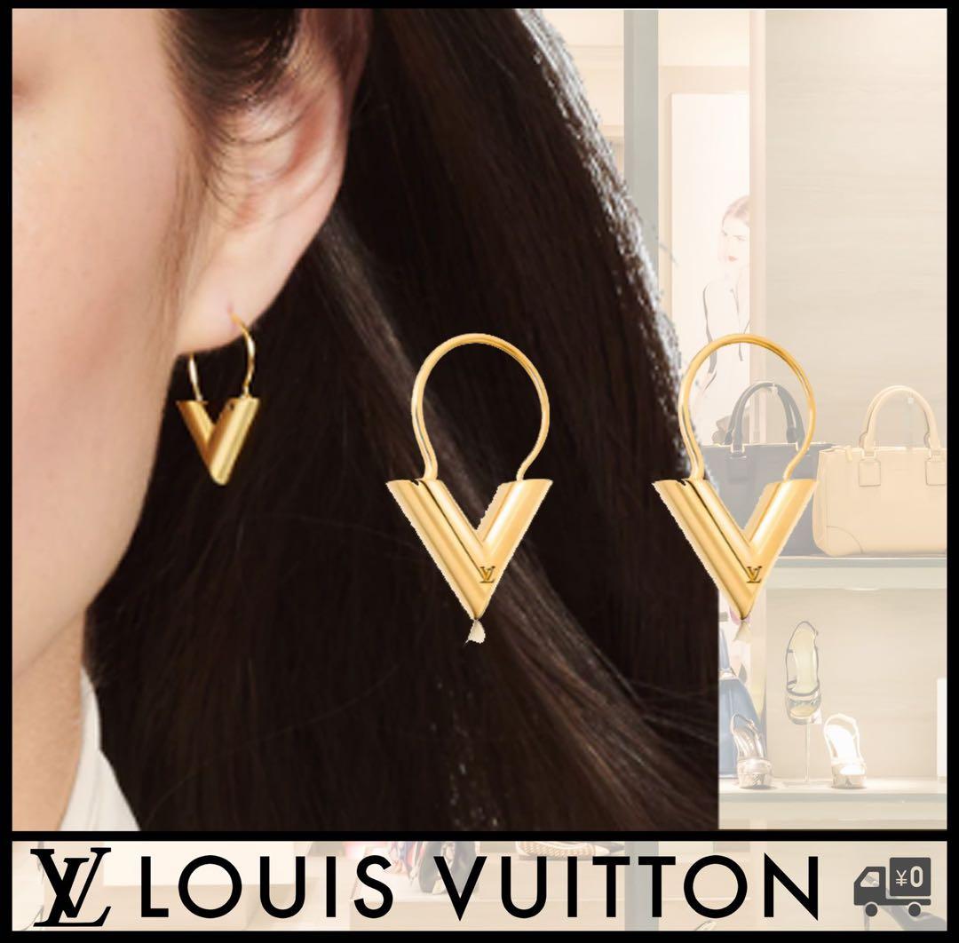 LOUIS VUITTON エッセンシャルvピアス LOUIS VUITTON】エッセンシャル V スタッド ピアス☆ギフト☆ (Louis
