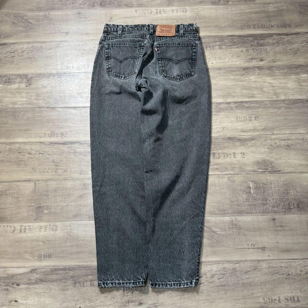 90sUSA製Levi's560後染めブラックデニムW32リーバイスアメリカ古着