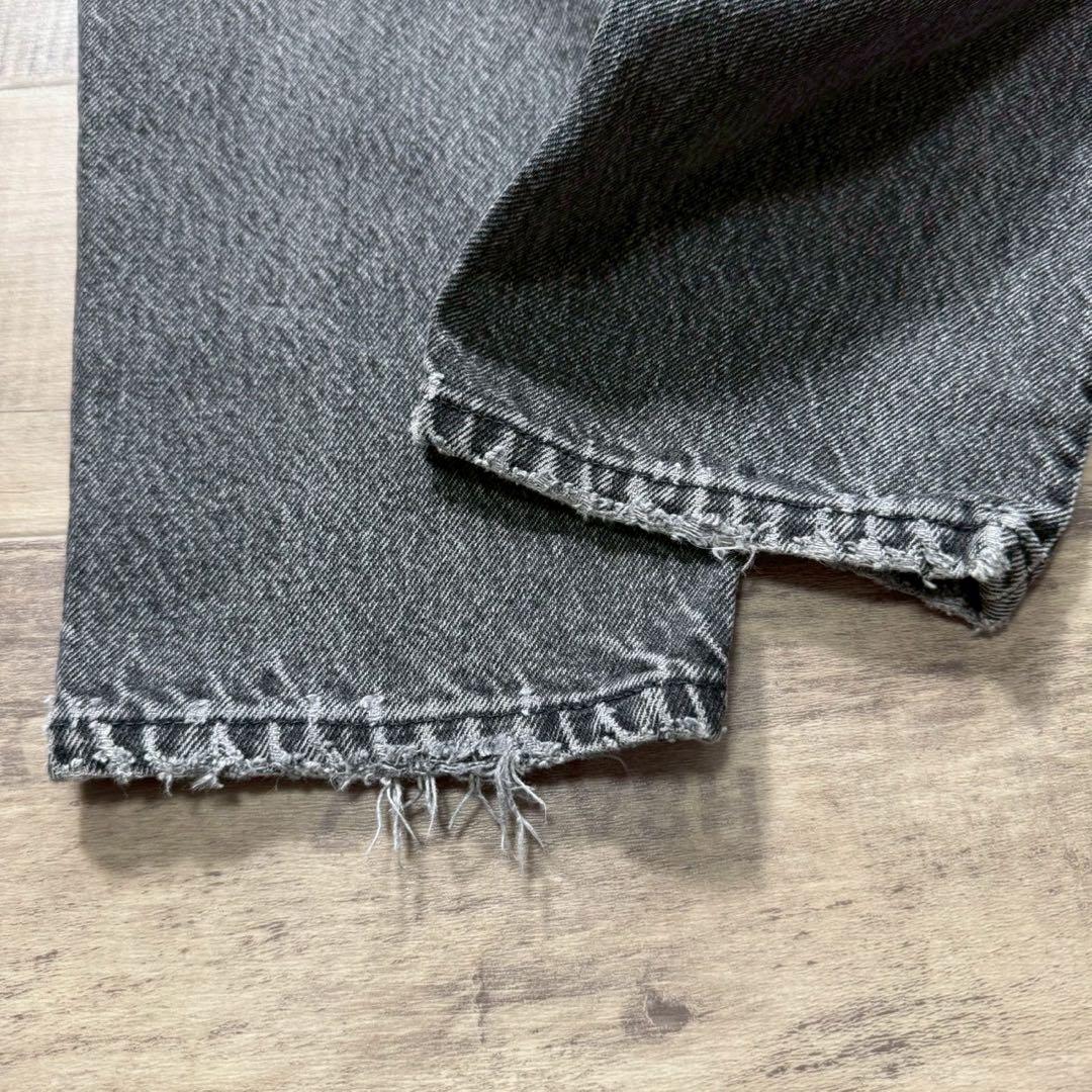 90sUSA製Levi's560後染めブラックデニムW32リーバイスアメリカ古着