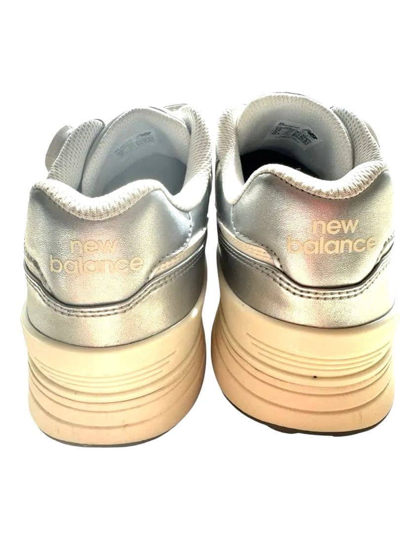 New Balance 574 シルバー スパイクレス 25.5cm BOA