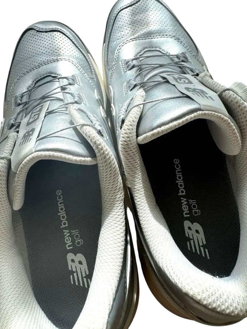 New Balance 574 シルバー スパイクレス 25.5cm BOA