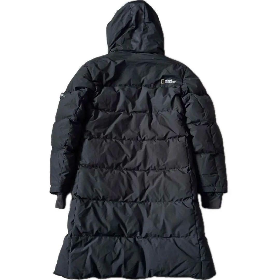 良品 NATIONAL GEOGRAPHIC ロングダウンコート XL 韓国 黒 - メルカリ