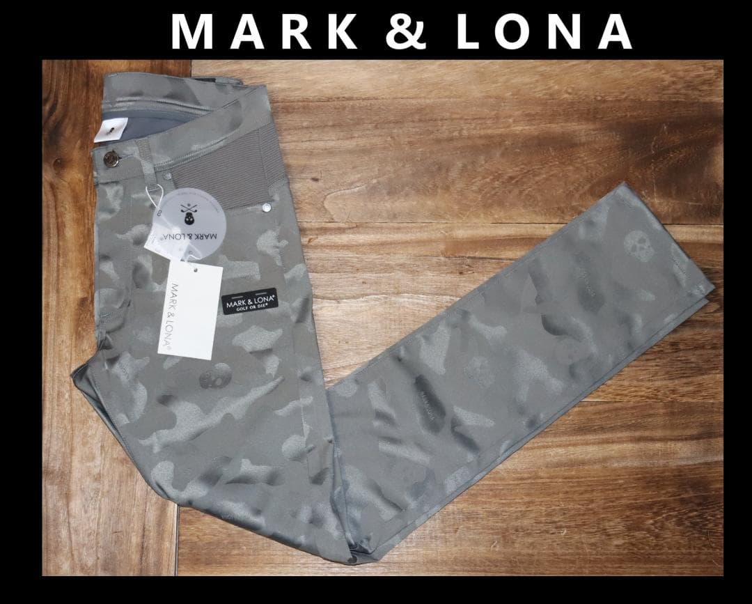 新品 MARK & LONA カモフラストレッチジャカード ゴルフパンツ 44Ⓗ 新品 MARK & LONA カモフラストレッチジャカード ゴルフパンツ 44