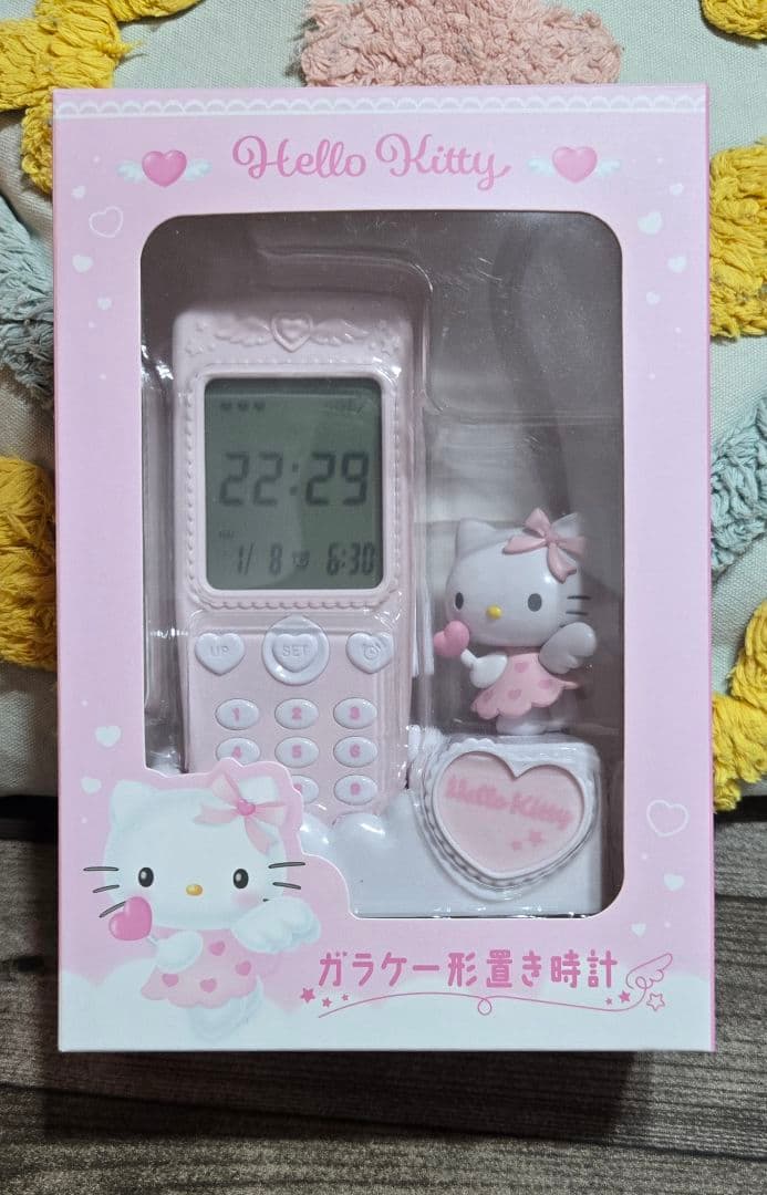 売*！様 【中古 】サンリオ ガラケー形置き時計 ハローキティ 中古 】サンリオ ガラケー形置き時計 ハローキティ ハローキティ