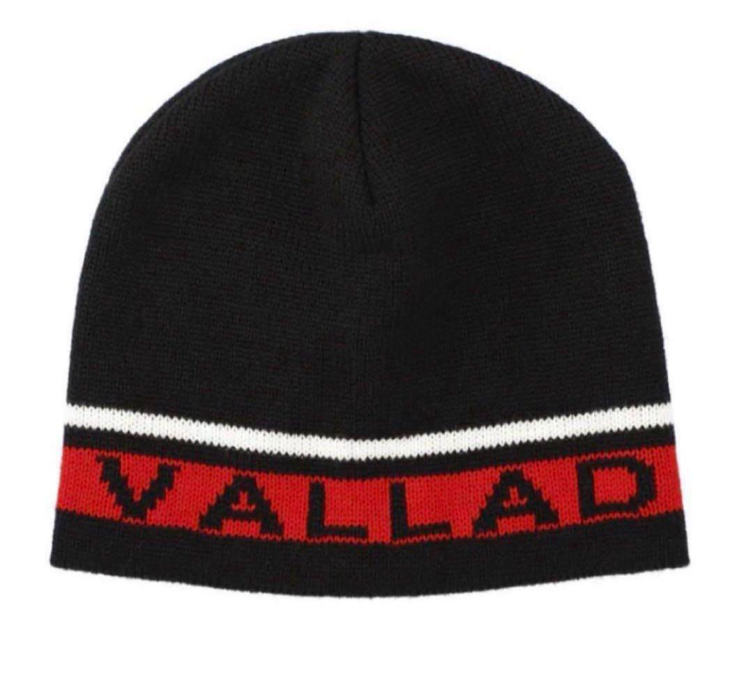 VALLADロゴ入り黒ニット帽