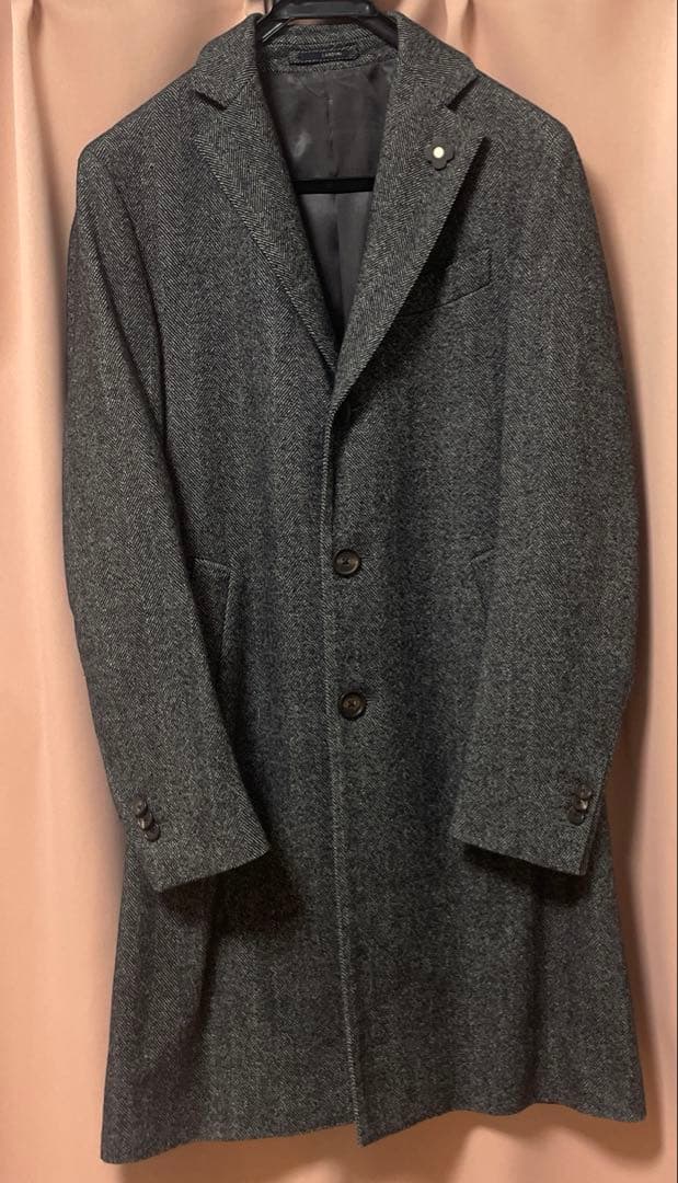 LARDINI ラルディーニ チェスターコート グレー SALE】LARDINI（ラルディーニ）SPECIALウールフランネルチェスター