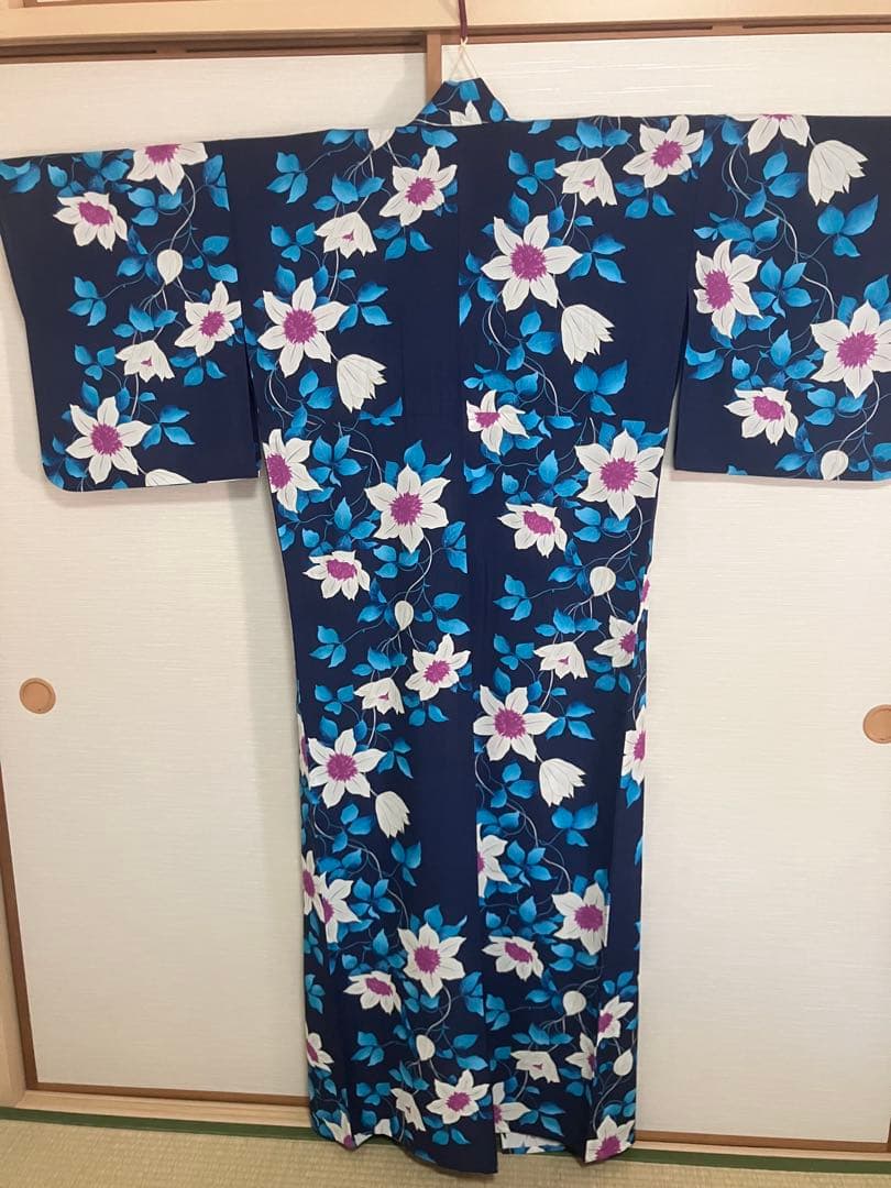 【9/1まで限定価格！】撫松庵　レディスゆかた/鉄線花　東レ　セオ・アルファ