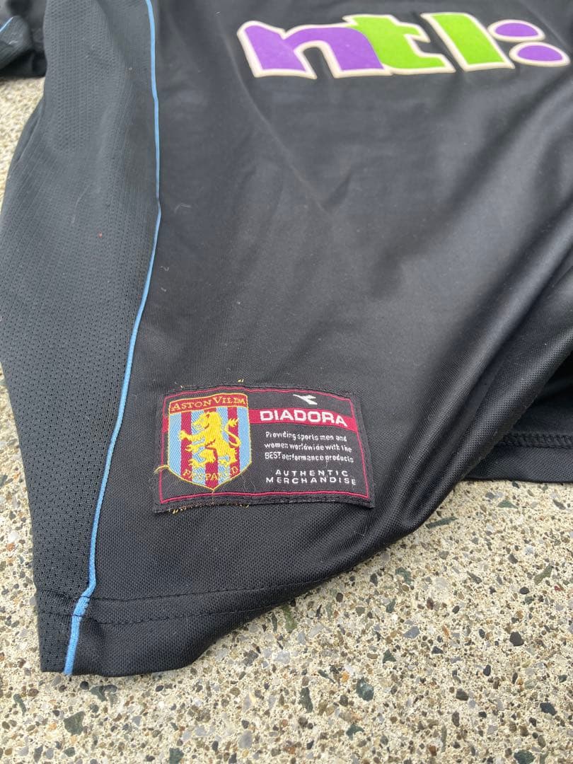 入手困難】diadora xアストンヴィラ アウェイユニフォーム 半袖 L