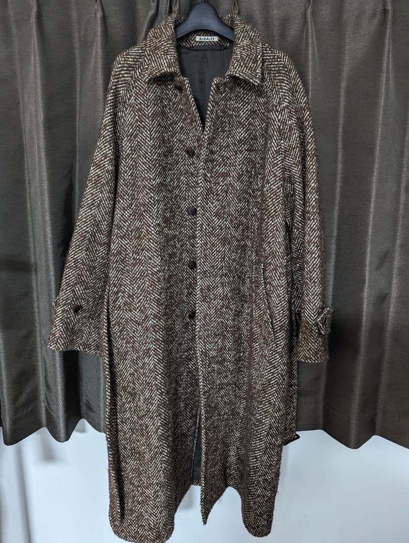 22AW】WOOL ALPACA HERRINGBONE TWEED COAT - メルカリ