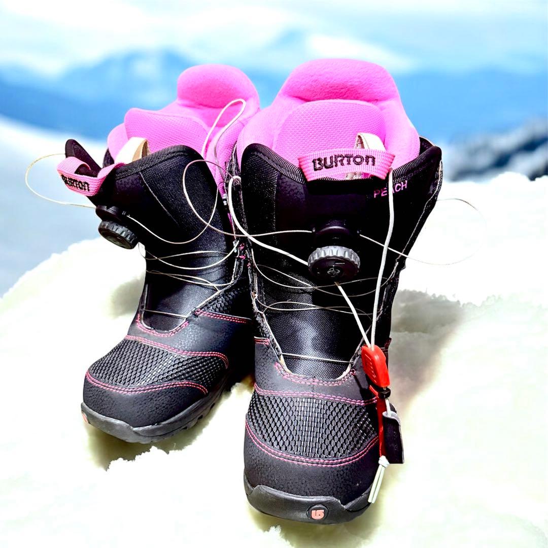 【美品】BURTON PEACH BOA スノボブーツ 23.5cm レディース