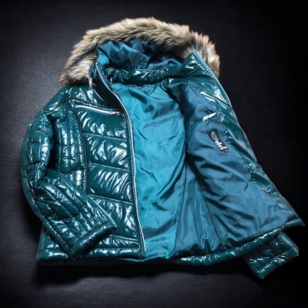 00s y2k 平成 ファージャケット ギャル男 お兄系 光沢 タイト 短丈 m58246318513_1.jpg?1733316190