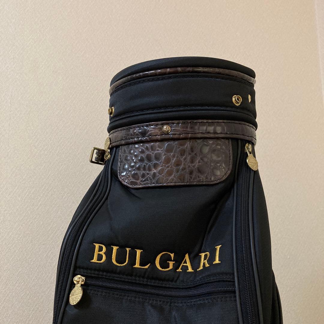 ブルガリ ゴルフ キャディバッグ ヴィンテージ 旧ロゴ×刺繍 希少