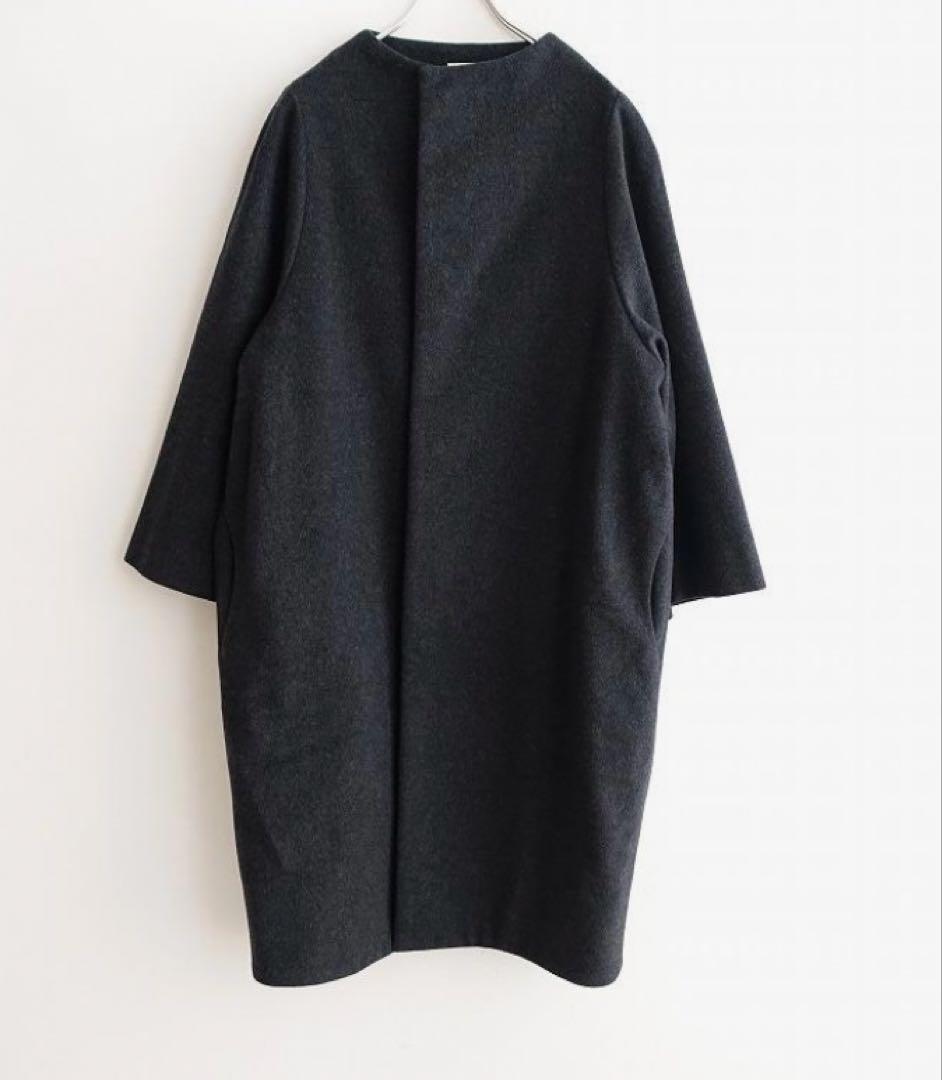 abc123様専用 nitca ニトカ ノーカラーコクーンコート 黒 - メルカリ