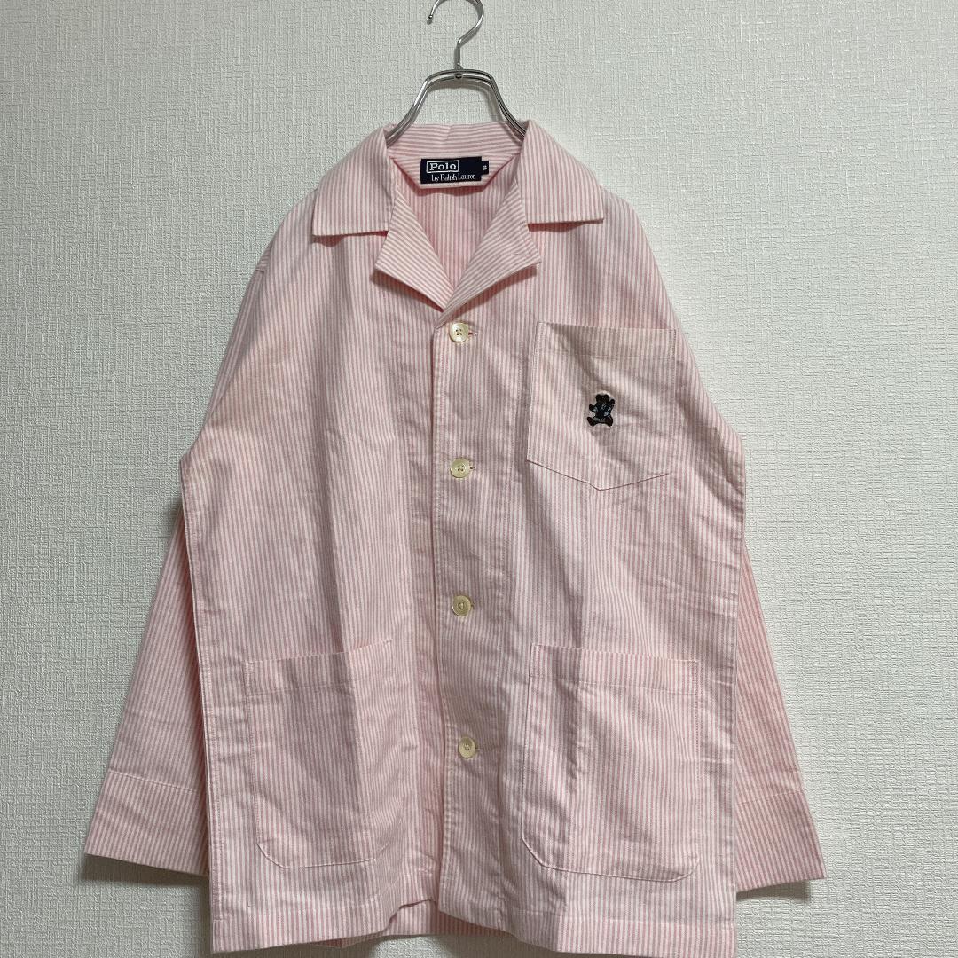 90sラルフローレンPOLO BEAR上下セットアップパジャマ美品S(大きめ