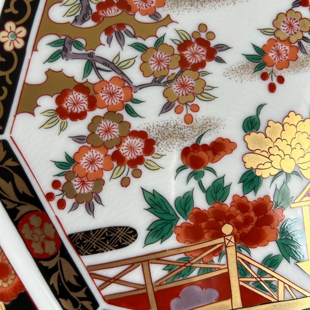 有田焼 青藍窯 大正古伊万里大皿 金襴手 八角 飾り皿 - メルカリ