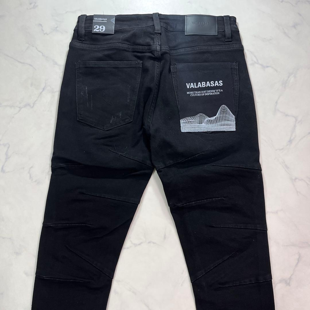 valabasas バラバサス ダメージスタックフレアスキニーデニム 新品 29