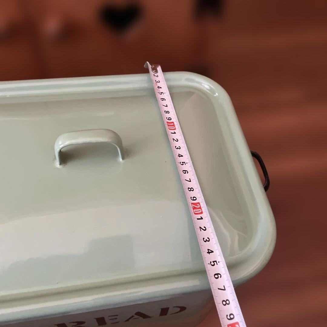 カントリー ホーロー ブレッド缶 BREAD ケース 協和工業 グリーン