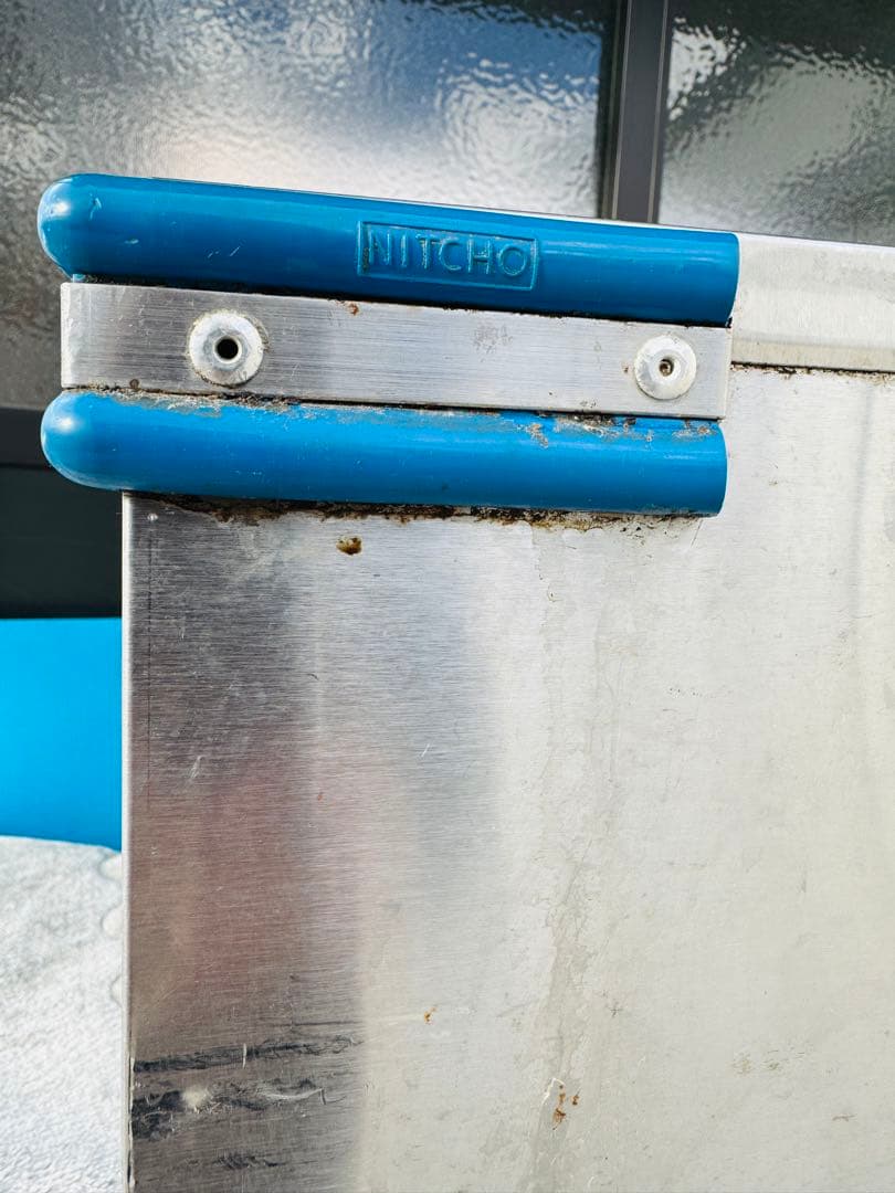 福岡発 NITCHO ステンレス棚扉付き キャリー 移動 病院 老人ホーム 施設