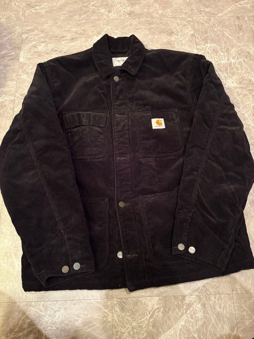 Carhartt コーデュロイジャケット L 黒 値下げ受け付けてます カーハートデトロイトジャケット ブラック 値下げ交渉受け付けてます