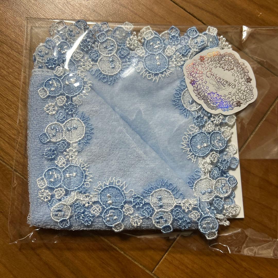 新品】近沢レース 雪だるま スノーマン 水色 - メルカリ